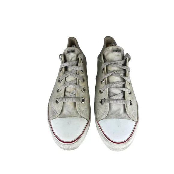 Esprit Womens White Sport 4923 Round Toe Lace‎ Up Casual Sneaker Shoes Size US 9 - Picture 4 of 10